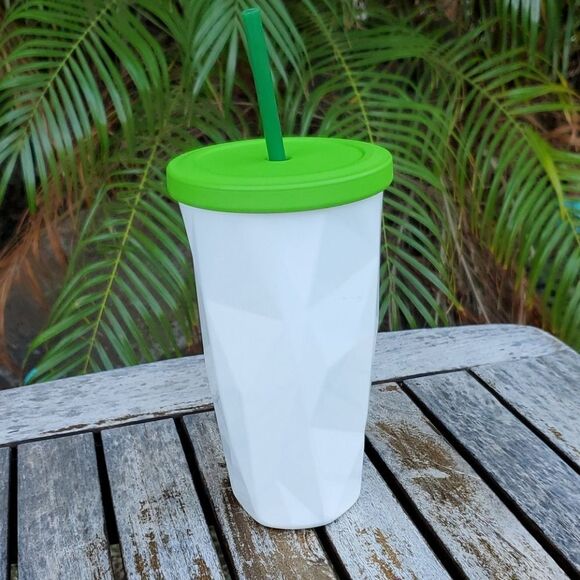 Starbucks White 2012 Chiseled SS Tumbler 16 oz. - Picture 3 of 6